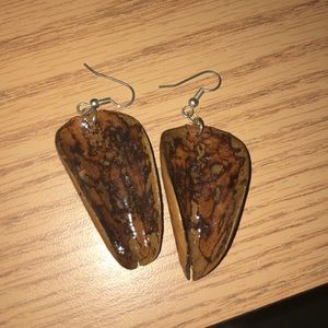 Leaf earrings from South America